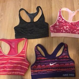 Lot of 4 Sports Bras size Xs